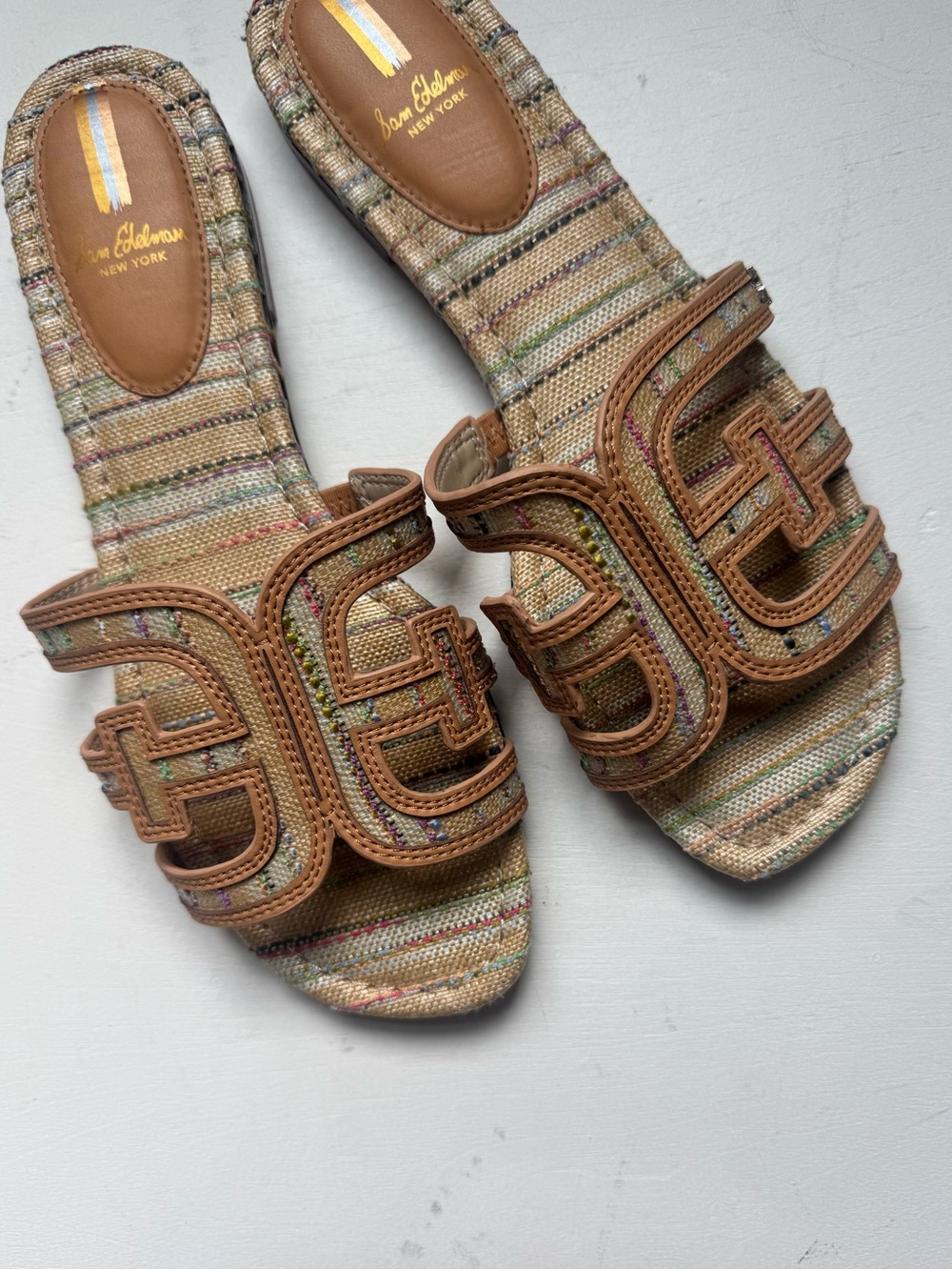 Sam Edelman Bay Multi Slide Sandals - Picture 2 of 16